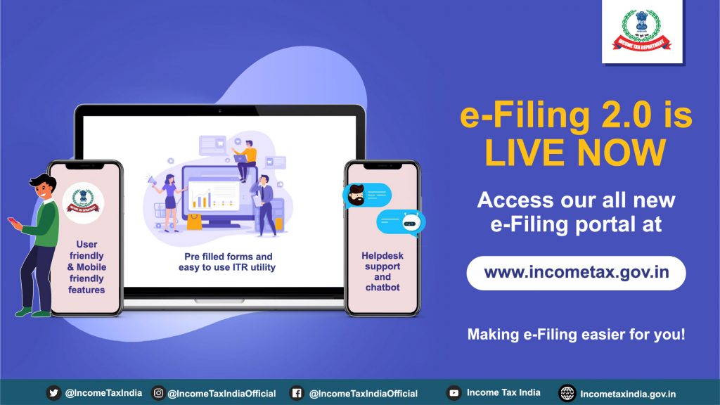 Introduction to new web portal for ITR e-Filing www.incometax.gov.in