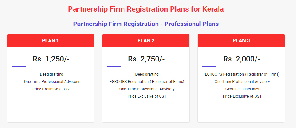 Partnership Firm registration professional charges of PEAK Business Consultancy Services to entrepreneurs