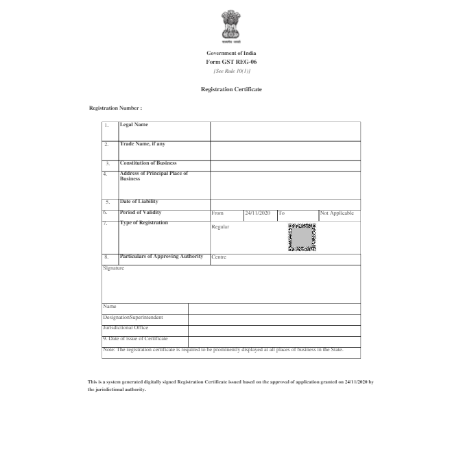 GSTN Registration Certificate and Online Procedure for downloading GSTN Certificate from https://reg.gst.gov.in 