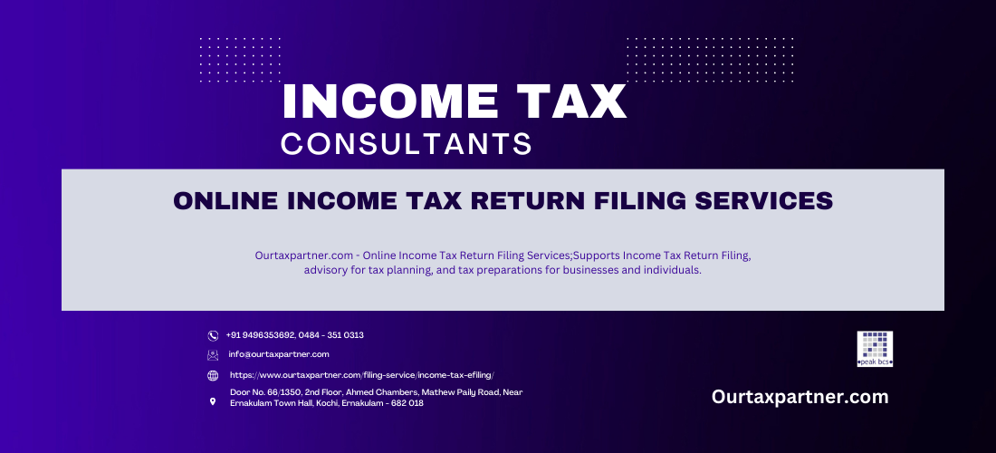 Ourtaxpartner.com - Online Income Tax Return Filing Services;  Supports Income Tax Return Filing, advisory for tax planning, and tax preparations for businesses and individuals. 